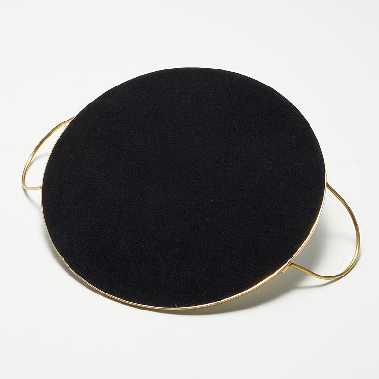 ミラートレー　鏡　トレイ　3サイズ 　セット　ゴールド ミラー トレイ トレー 真鍮 ゴールド 円形 丸 まる 26cm