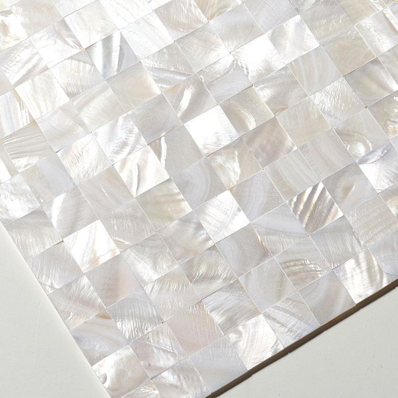 タイル シール モザイク 天然 シェル 貝 リアル 4枚 高級感 シート 防水 ウォール ステッカー デコレーション リメイク インテリア 壁材 西海岸 67127-4 | ELEMENTS（インテリア） | 04