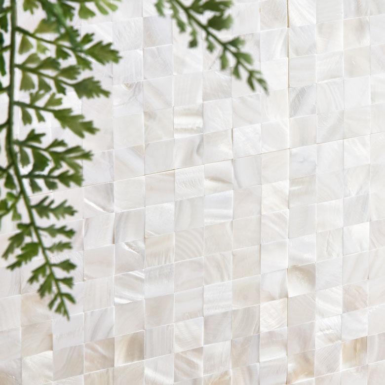 タイル シール モザイク 天然 シェル 貝 リアル 1枚 高級感 シート 防水 ウォール ステッカー デコレーション リメイク インテリア 壁材 西海岸 67127 | ELEMENTS（インテリア） | 16