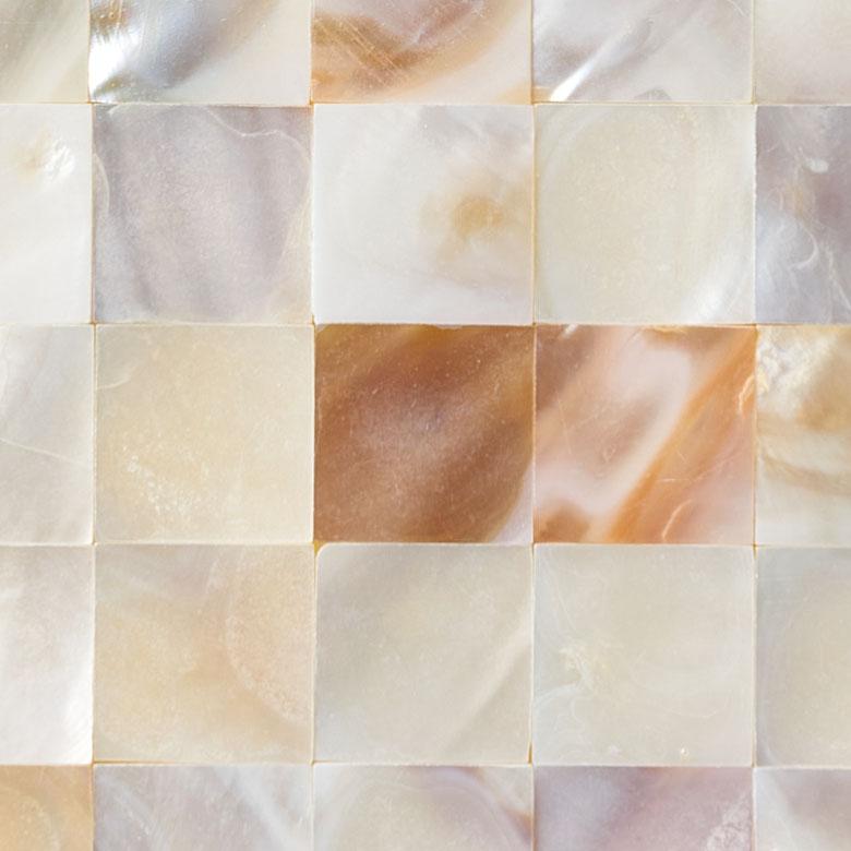 タイル シール モザイク 天然 シェル 貝 リアル 1枚 高級感 シート 防水 ウォール ステッカー デコレーション リメイク インテリア 壁材 西海岸 67128 | ELEMENTS（インテリア） | 08