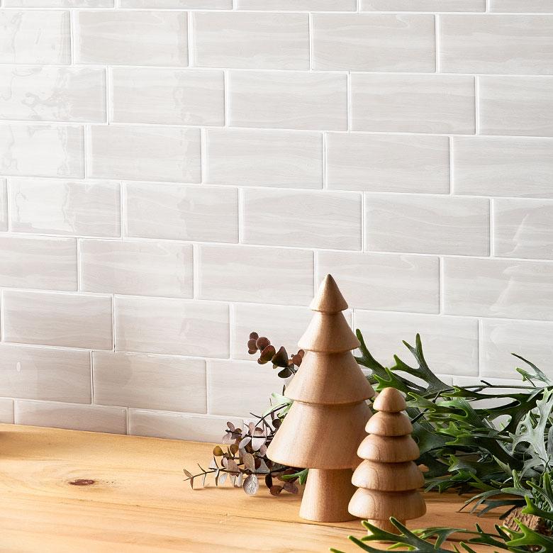 タイル シール サブウェイ 木目調 メトロ モザイク 4枚 シンプル シート 防水 ウォール ステッカー デコレーション リメイク インテリア 壁材 西海岸 67131-4 | ELEMENTS（インテリア） | 09