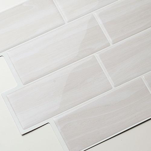 タイル シール サブウェイ 木目調 メトロ モザイク 8枚 シンプル シート 防水 ウォール ステッカー デコレーション リメイク インテリア 壁材 西海岸 67131-8 | ELEMENTS（インテリア） | 04
