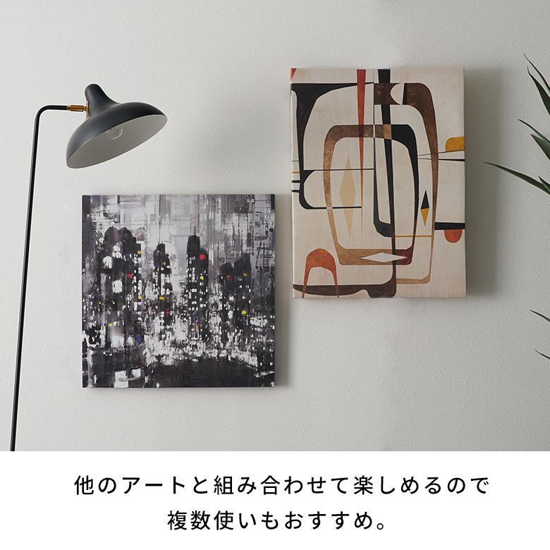 アート パネル 都会 夜 景 キャンパス 50cm×50cm 絵画 壁 掛け 飾り ボード ウォール デコレーション インテリア おしゃれ 北欧 リゾート 雑貨 西海岸風 67152 | ELEMENTS（インテリア） | 06
