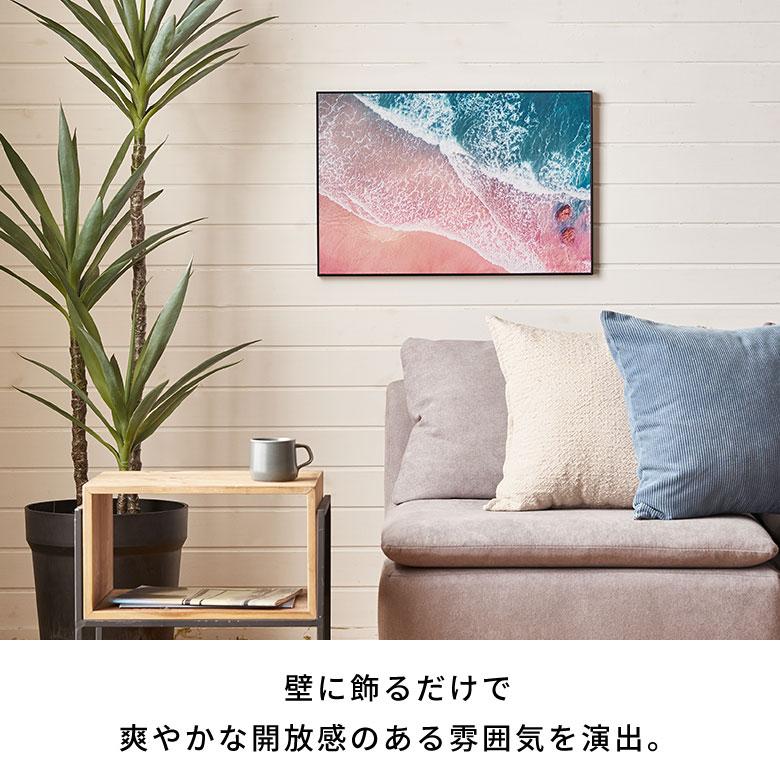 アート フレーム パネル 波 海 キャンパス 40cm×60cm ウォール デコレーション 絵画 壁 掛け 飾り ボード おしゃれ 北欧 リゾート 雑貨 西海岸風 67176 | ELEMENTS（インテリア） | 03