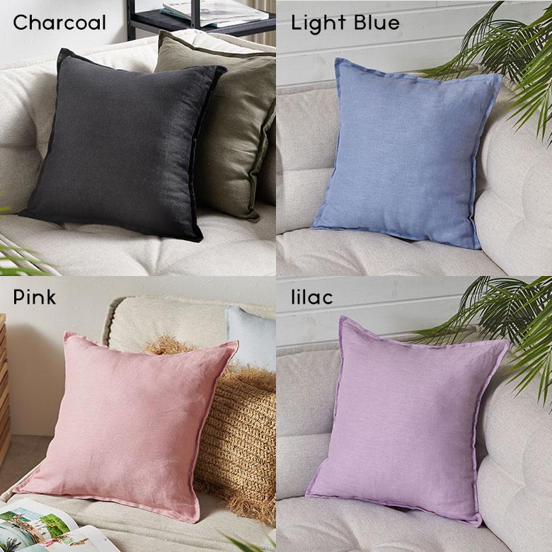 クッションカバー 45×45 リネン 無地 クッション カバー 丸洗いOK ナチュラル ファブリック 春 夏 秋 冬 おしゃれ 北欧 リゾート 雑貨 インテリア 西海岸 67197 | ブランド登録なし | 22