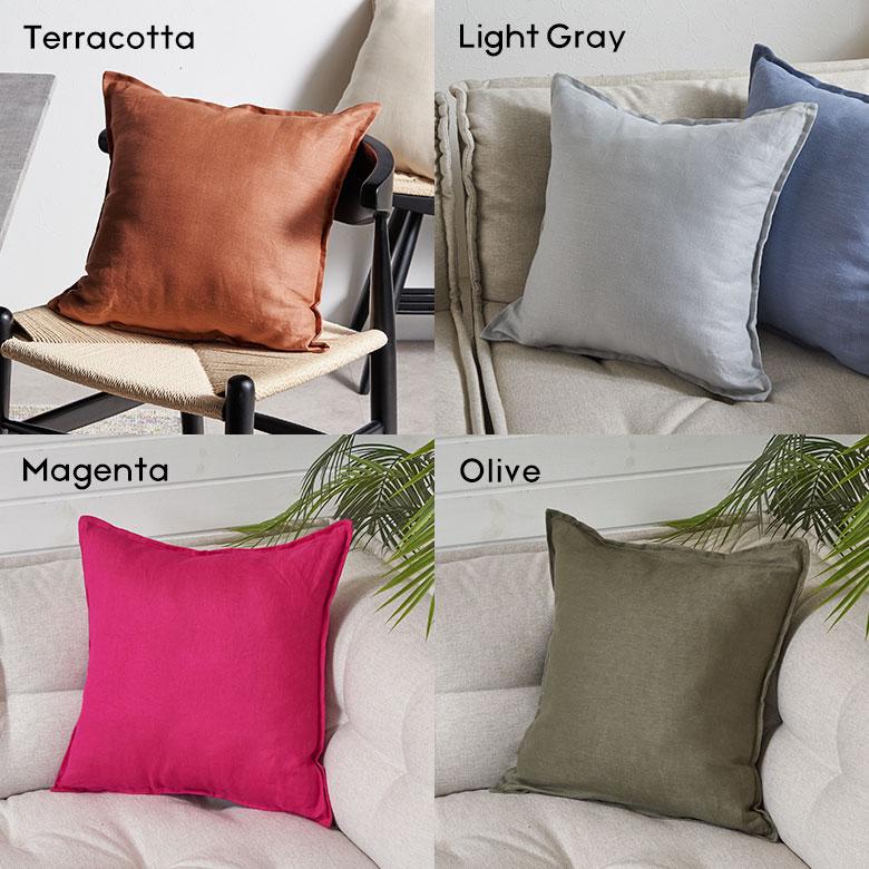 クッションカバー 45×45 リネン 無地 クッション カバー 丸洗いOK ナチュラル ファブリック 春 夏 秋 冬 おしゃれ 北欧 リゾート 雑貨 インテリア 西海岸 67197 | ブランド登録なし | 20