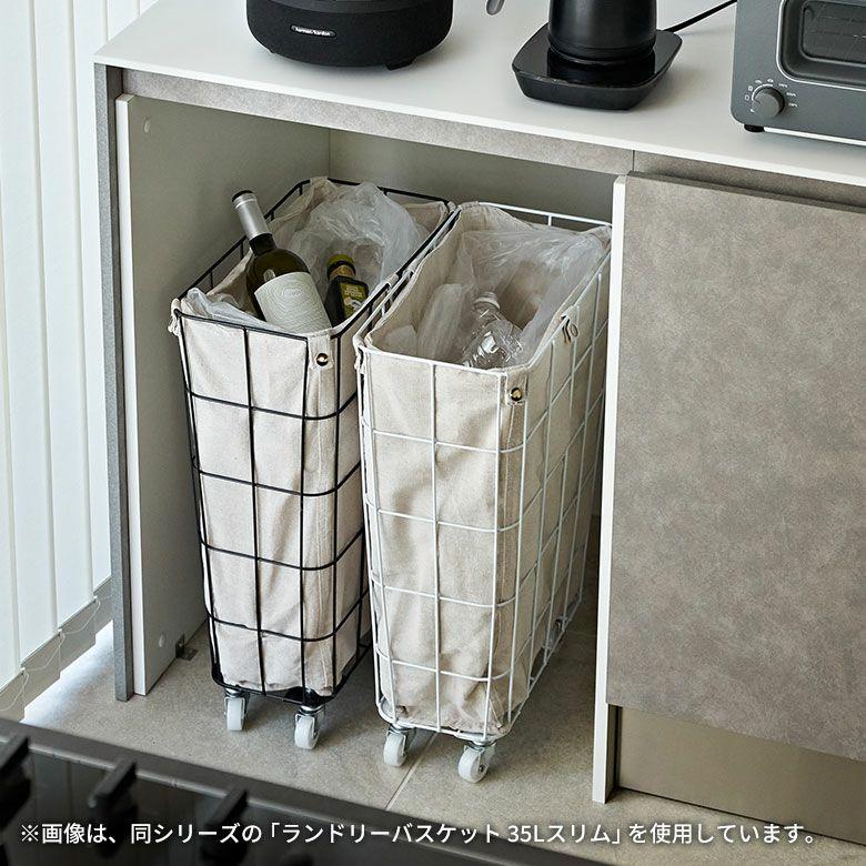 ランドリーバスケット キャスター ワイヤーバスケット おしゃれ 大容量 かご バスケット 収納 スチール 内布 洗濯物入れ 北欧 リゾート インテリア 西海岸 67202 | ELEMENTS（インテリア） | 13