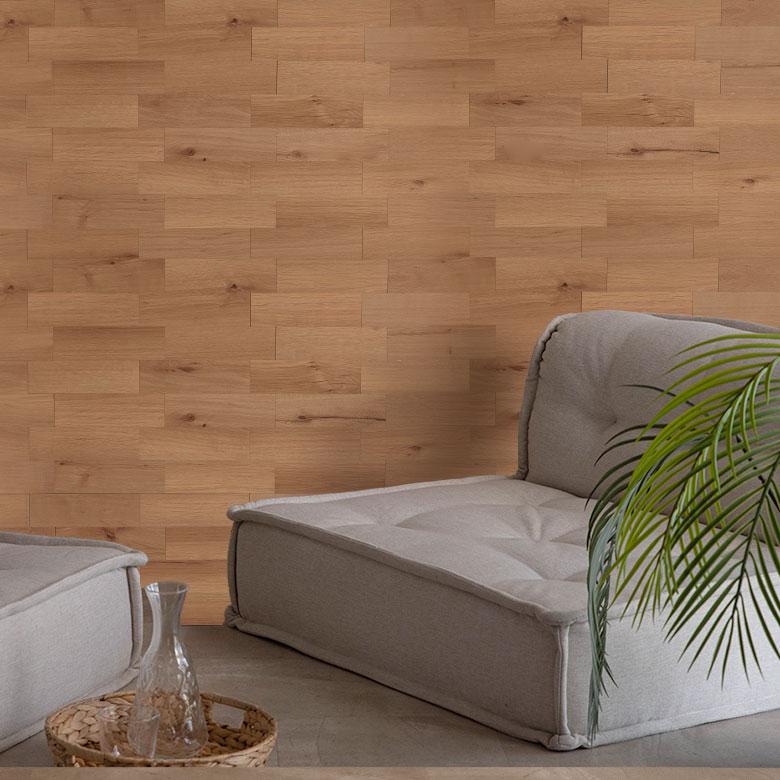 ウォール パネル 木目調 ウッドパネル タイルシール ウッド調 タイル シール 3D 立体 壁パネル 腰壁 防水 アクセントクロス 壁紙 10枚 [67203-10] |  | 03