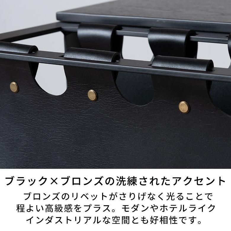 サイドテーブル 差し込み ソファ マガジンホルダー付き 牛革 ベッドサイドテーブル ソファサイドテーブル 小さめ ミッドセンチュリー テーブル 西海岸 67274 | ELEMENTS（インテリア） | 07