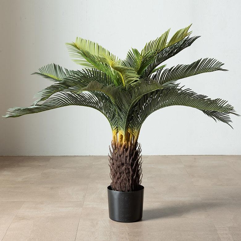フェイクグリーン ソテツ 6号鉢 観葉植物 水やり不要 フェイク おしゃれ 卓上 小さめ  玄関 リビング 室内 屋外 人工植物 60cm 鉢付き インテリア リアル 67282 | ブランド登録なし | 15