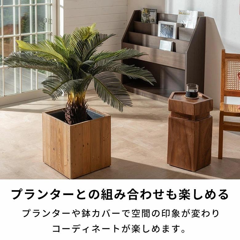 フェイクグリーン ソテツ 6号鉢 観葉植物 水やり不要 フェイク おしゃれ 卓上 小さめ  玄関 リビング 室内 屋外 人工植物 60cm 鉢付き インテリア リアル 67282 | ブランド登録なし | 07