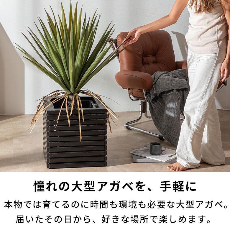 フェイクグリーン アガベ 7号鉢 観葉植物 水やり不要 フェイク おしゃれ 玄関 リビング 室内 屋外 人工植物 90cm 鉢付き インテリア リアル ハクセンコウ 67284 | ブランド登録なし | 01