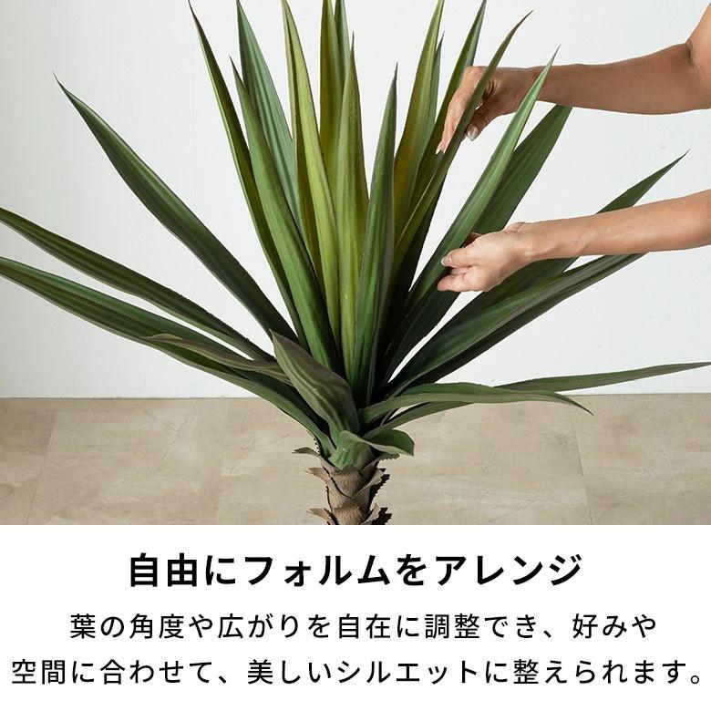 フェイクグリーン アガベ 6号鉢 観葉植物 水やり不要 フェイク おしゃれ 玄関 リビング 室内 屋外 人工植物 120cm 鉢付き インテリア リアル ハクセンコウ 67285 | ブランド登録なし | 08