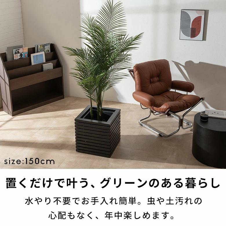 フェイクグリーン ヤシの木 パームツリー 7号鉢 観葉植物 水やり不要 フェイク おしゃれ 大型 玄関 リビング 室内 屋外 人工植物 鉢付き インテリア 6728 | ブランド登録なし | 05