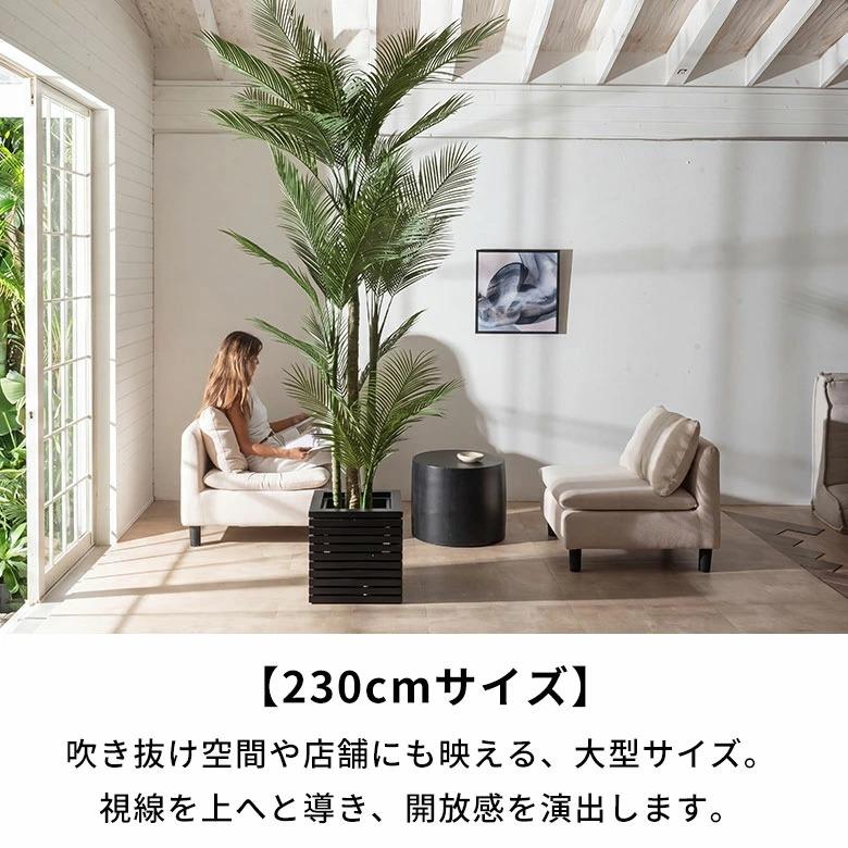 フェイクグリーン ヤシの木 パームツリー 7号鉢 観葉植物 水やり不要 フェイク おしゃれ 大型 玄関 リビング 室内 屋外 人工植物 鉢付き インテリア 6728 | ブランド登録なし | 06