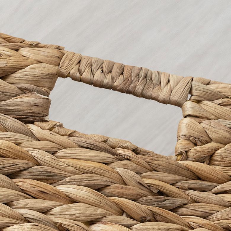 かご バスケット 持ち手 付き ウォーターヒヤシンス製 S カラー ボックス インナー 収納 ケース カゴ 荷物 入れ ナチュラル おしゃれ 北欧 雑貨 西海岸 50704 | ELEMENTS（インテリア） | 18