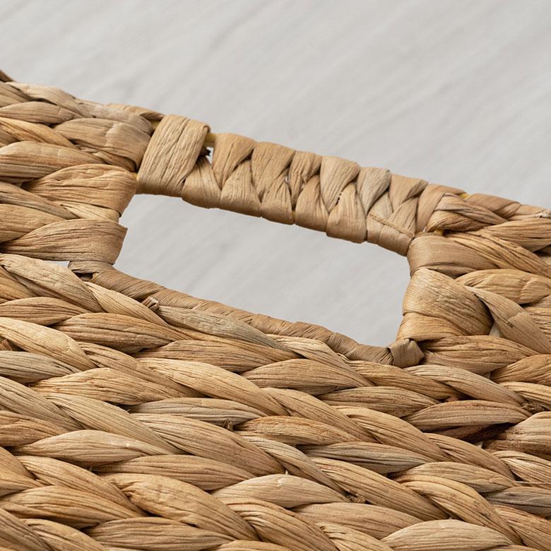 かご バスケット 持ち手 付き ウォーターヒヤシンス製 M カラー ボックス インナー 収納 ケース カゴ 荷物 入れ ナチュラル おしゃれ 北欧 雑貨 西海岸 50703 | ELEMENTS（インテリア） | 18