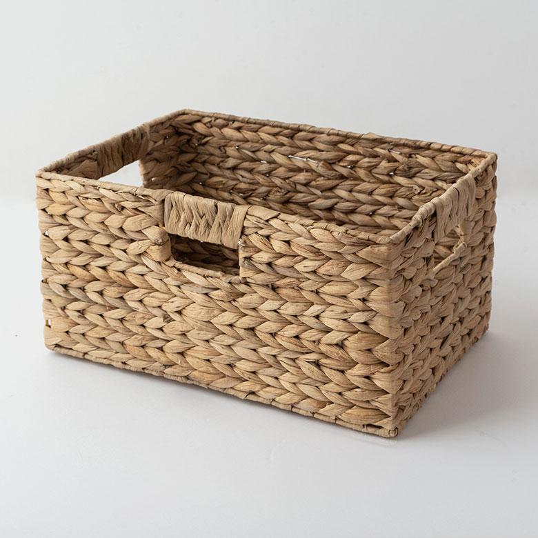 かご バスケット 持ち手 付き ウォーターヒヤシンス製 L カラー ボックス インナー 収納 ケース カゴ 荷物 入れ ナチュラル おしゃれ 北欧 雑貨 西海岸 50702 | ELEMENTS（インテリア） | 17