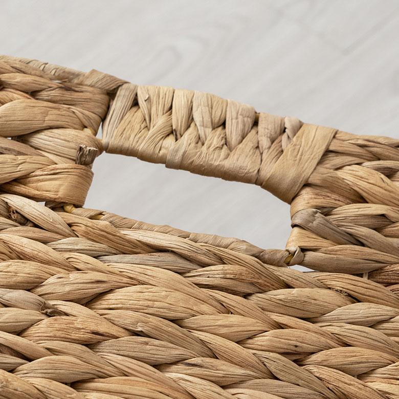 かご バスケット 持ち手 付き ウォーターヒヤシンス製 L カラー ボックス インナー 収納 ケース カゴ 荷物 入れ ナチュラル おしゃれ 北欧 雑貨 西海岸 50702 | ELEMENTS（インテリア） | 18