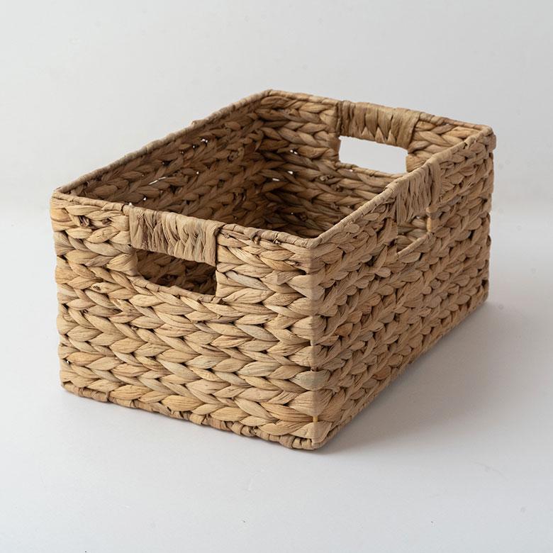 かご バスケット 持ち手 付き ウォーターヒヤシンス製 L カラー ボックス インナー 収納 ケース カゴ 荷物 入れ ナチュラル おしゃれ 北欧 雑貨 西海岸 50702 | ELEMENTS（インテリア） | 17