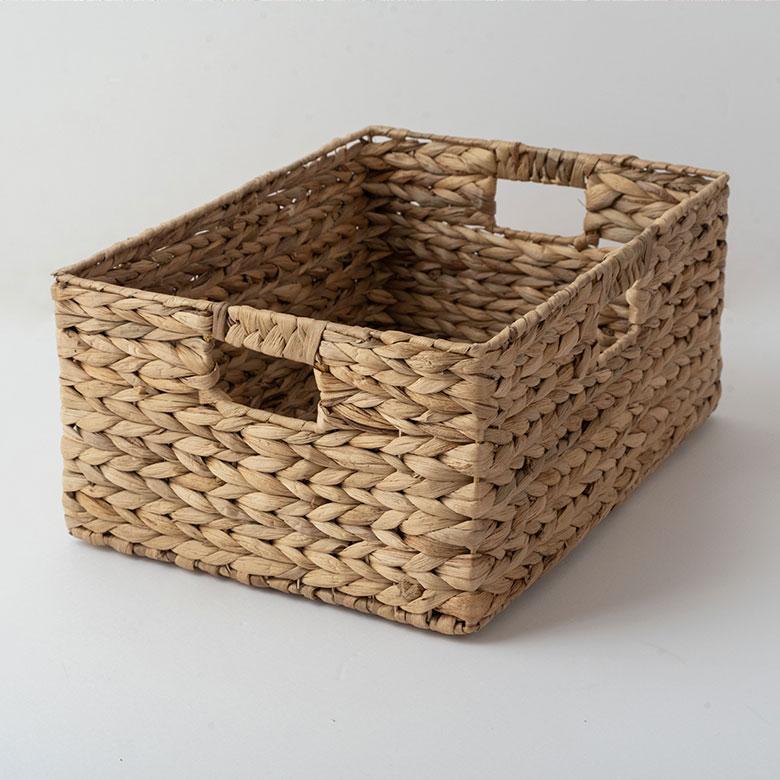 かご バスケット 持ち手 付き ウォーターヒヤシンス製 XL カラー ボックス インナー 収納 ケース カゴ 荷物 入れ ナチュラル おしゃれ 北欧 雑貨 西海岸 50701 | ELEMENTS（インテリア） | 16