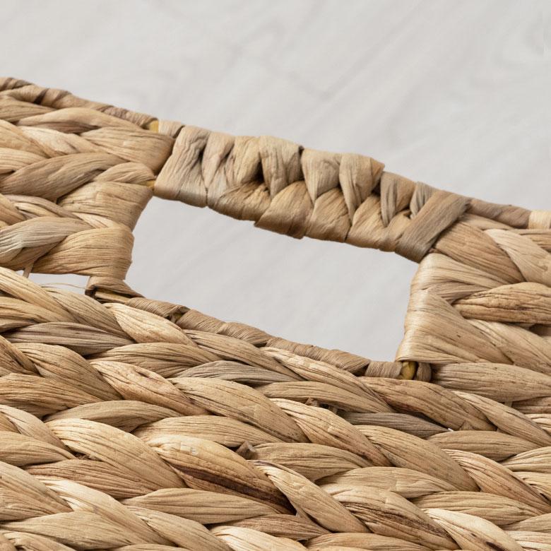 かご バスケット 持ち手 付き ウォーターヒヤシンス製 XL カラー ボックス インナー 収納 ケース カゴ 荷物 入れ ナチュラル おしゃれ 北欧 雑貨 西海岸 50701 | ELEMENTS（インテリア） | 18