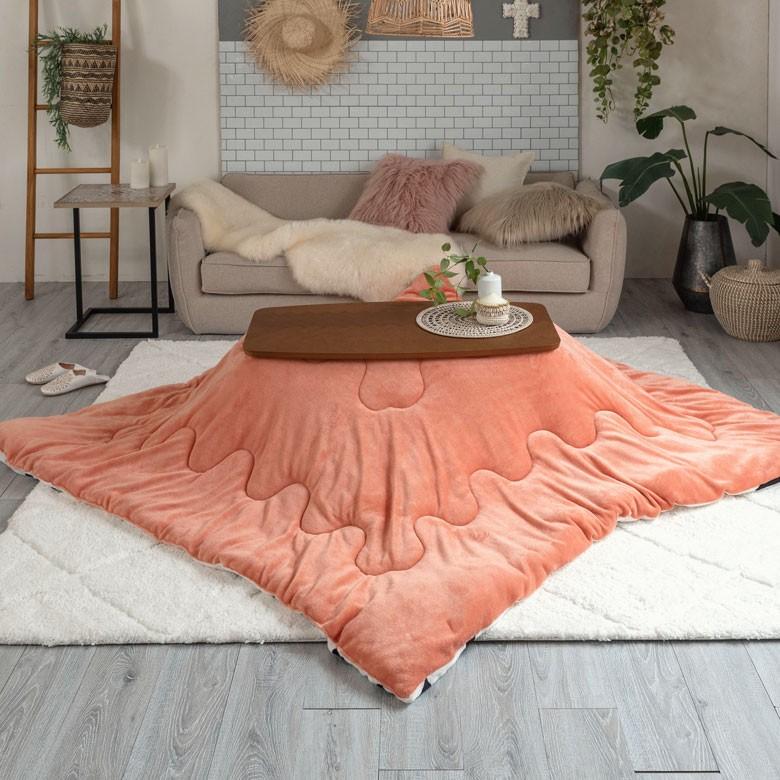 こたつ布団 正方形 約190×190cm ベニオワレン風 モノトーン おしゃれ 掛け布団 カジュアル フランネル 70009-wh | ブランド登録なし | 11