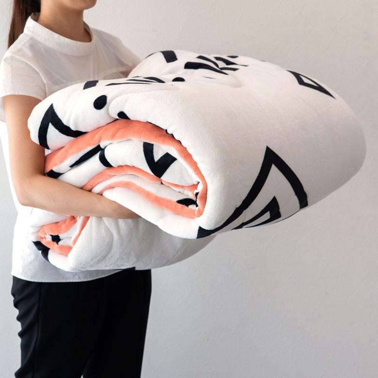 こたつ布団 正方形 約190×190cm ベニオワレン風 モノトーン おしゃれ 掛け布団 カジュアル フランネル 70009-wh | ブランド登録なし | 08