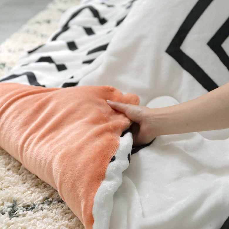 こたつ布団 長方形 約190×240cm ベニオワレン風 モノトーン おしゃれ 掛け布団 カジュアル フランネル 70010-wh | ブランド登録なし | 17