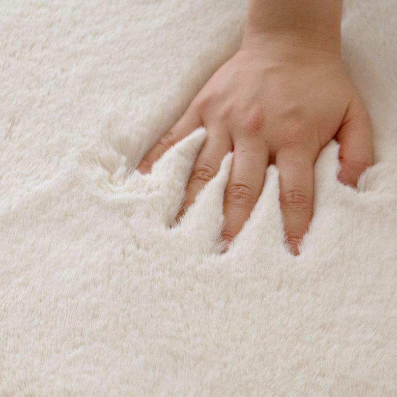 クッションカバー クッション 約45×45cm フェイクファー フェイクラビットファー 洗える あったか カバー 無地 シンプル 起毛 ピロー 正方形 70016 | ブランド登録なし | 01