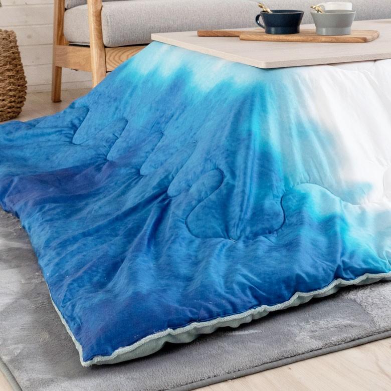 こたつ布団 長方形 190×240cm 海 波 サーフスタイル サーフィン 西海岸 裏面 フランネル ふわとろ素材 フリース おしゃれ 掛け布団 カジュアル 70103 | ブランド登録なし | 02