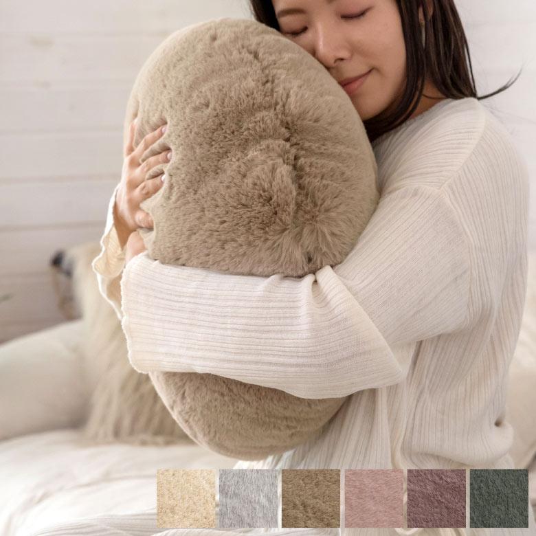 円形ファー素材クッション 薄紫色 楽天市場】ラビットファー（クッション・座布団｜インテリア