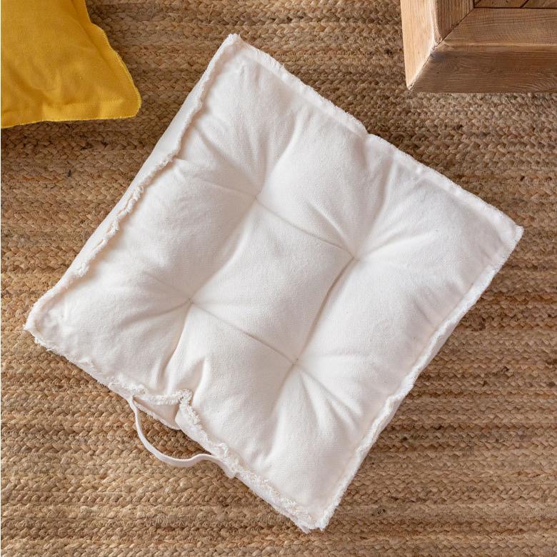 クッション スクエア 正方形 四角 キャンバス地 幅約42cm 座布団 座椅