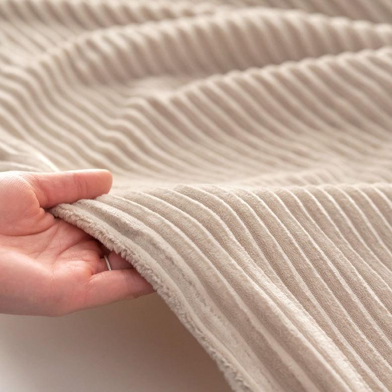 ブランケット ひざ掛け コーデュロイ ボア ふわふわ 幅約70cm 防寒 無地 洗濯可 洗える ウォッシャブル ボタン付き おしゃれ 70116 | ELEMENTS（インテリア） | 17