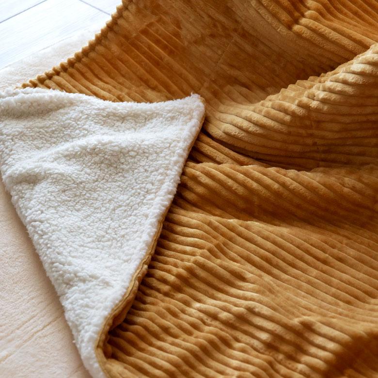 こたつ布団 長方形 薄掛け布団 245×195cm コーデュロイ 無地 リバーシブル キルティング 洗える ポリエステル 暖房器具 コタツ 北欧 おしゃれ 西海岸風 70118 | ELEMENTS（インテリア） | 12