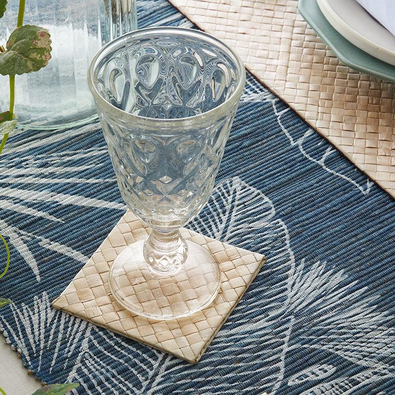 コースター スクエア 12枚セット パンダン編み 収納ケース付き 正方形 四角形 トレー テーブルウェア ナチュラル ソーサー キッチン 小物 グッズ 雑貨 7413 | ブランド登録なし | 10