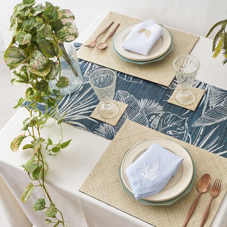 コースター リバーシブル 四角 正方形 天然素材 パンダン リゾート アジアン アジア雑貨 上品 おしゃれ 7414 | ブランド登録なし | 10