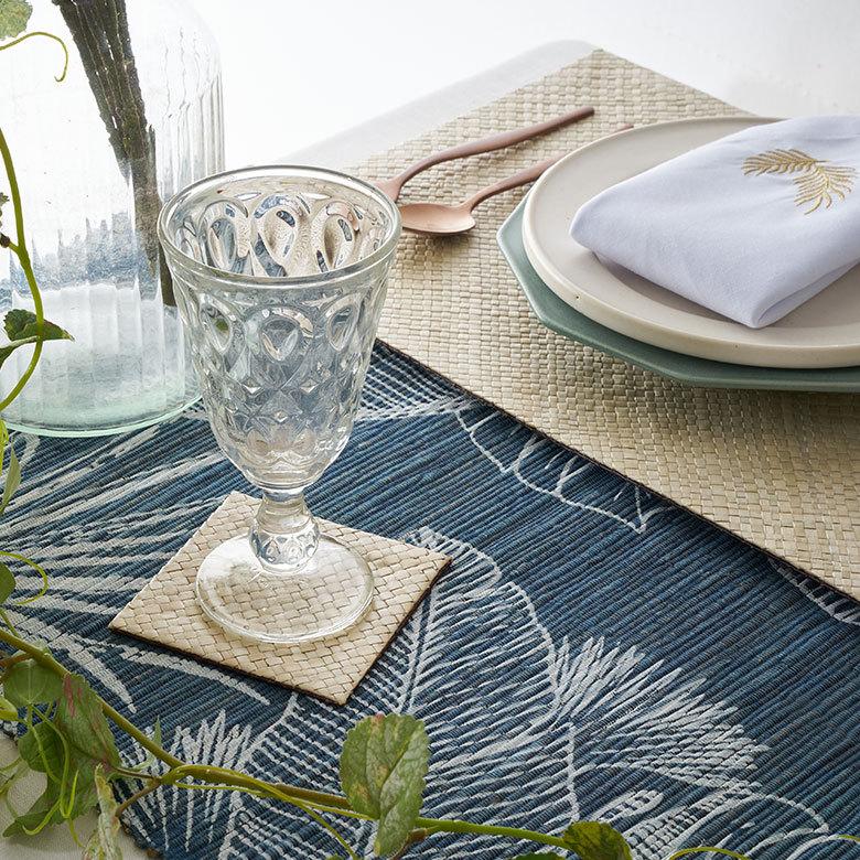 コースター リバーシブル 四角 正方形 天然素材 パンダン リゾート アジアン アジア雑貨 上品 おしゃれ 7414 | ブランド登録なし | 05