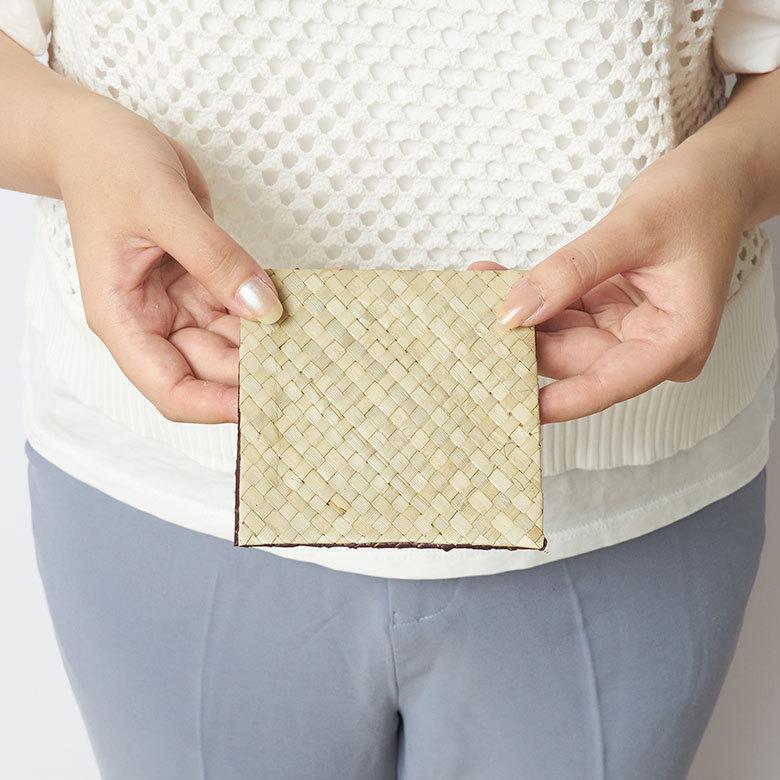 コースター リバーシブル 四角 正方形 天然素材 パンダン リゾート アジアン アジア雑貨 上品 おしゃれ 7414 | ブランド登録なし | 06