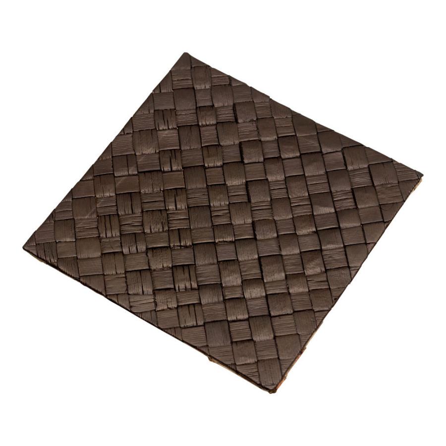 コースター おしゃれ アジアン雑貨 正方形 カフェ 店舗 リバーシブル スタンダードクオリティ 天然素材 バリ雑貨 アジア工房 キッチン用品 7415 | ブランド登録なし | 15