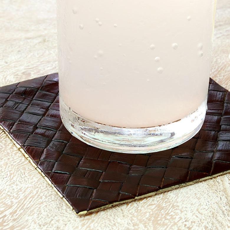 コースター おしゃれ アジアン雑貨 正方形 カフェ 店舗 リバーシブル スタンダードクオリティ 天然素材 バリ雑貨 アジア工房 キッチン用品 7415 | ブランド登録なし | 08