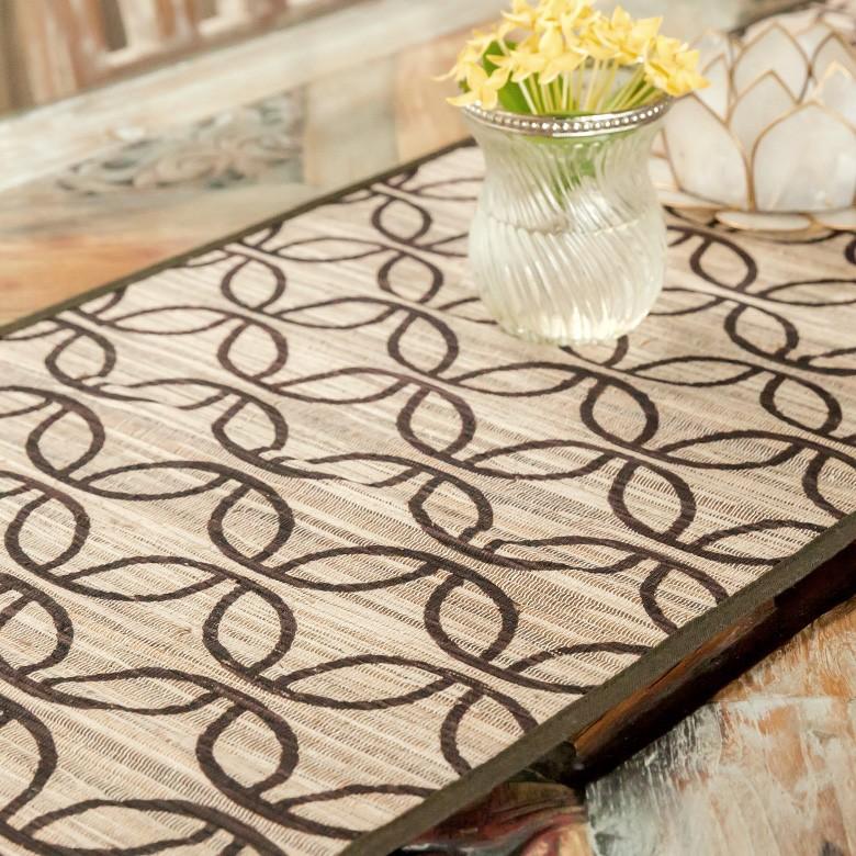 アジアン雑貨 テーブルランナー ウォーターヒヤシンス Aタイプ ブラウン アジア工房 7541 | ブランド登録なし | 02