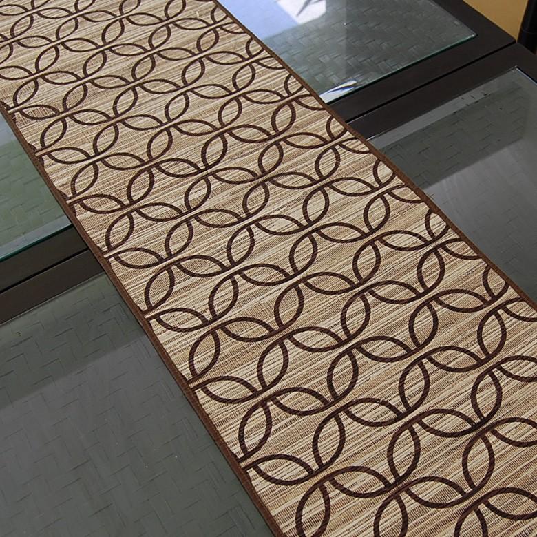 アジアン雑貨 テーブルランナー ウォーターヒヤシンス Aタイプ ブラウン アジア工房 7541 | ブランド登録なし | 08