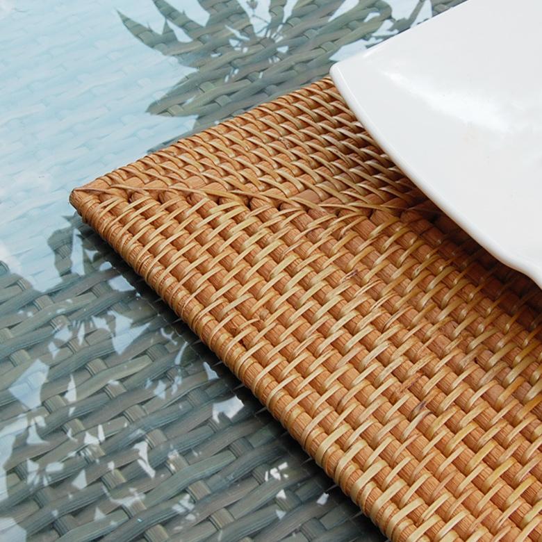 ランチョンマット おしゃれ アジアン 30×40cm プレースマット 四角形 オーバル ナチュラル ランチマット アジア工房 キッチン用品 7562 | ELEMENTS（インテリア） | 03