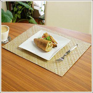 ランチョンマット アジアン おしゃれ リバーシブル モダン エスニック アジアン雑貨 バリ雑貨 長方形 アジア工房 7585 | ブランド登録なし