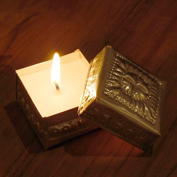 アルミケースに入ったキャンドル 無香タイプ アジア工房 8091b | ブランド登録なし