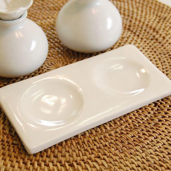 アジアン雑貨 陶器でできた小瓶用プレート2穴 アジア工房 82 | ブランド登録なし