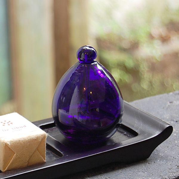 アジアン雑貨 手作りガラスのスパボトル Aタイプ-ブルー 8283 | ブランド登録なし | 01