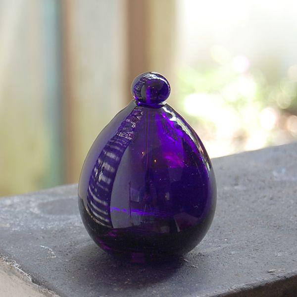 アジアン雑貨 手作りガラスのスパボトル Aタイプ-ブルー 8283 | ブランド登録なし | 03