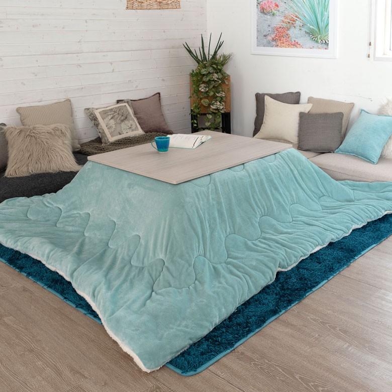 こたつ布団 長方形 190×240cm グリッド柄裏面フランネルフリース こたつ掛け布団 こたつぶとん 格子柄 おしゃれ 洋風 北欧 83054 | ブランド登録なし | 11